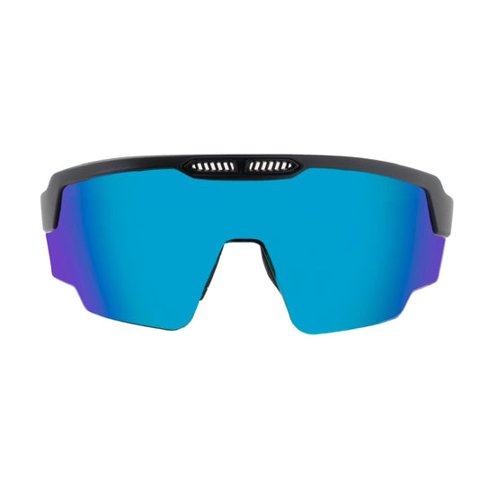 RAPTOR MATTE BLACK FRAME ICE BLUE REVO LENS