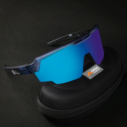 RAPTOR TRANSLUCENT BLUE FRAME ICE BLUE REVO LENS