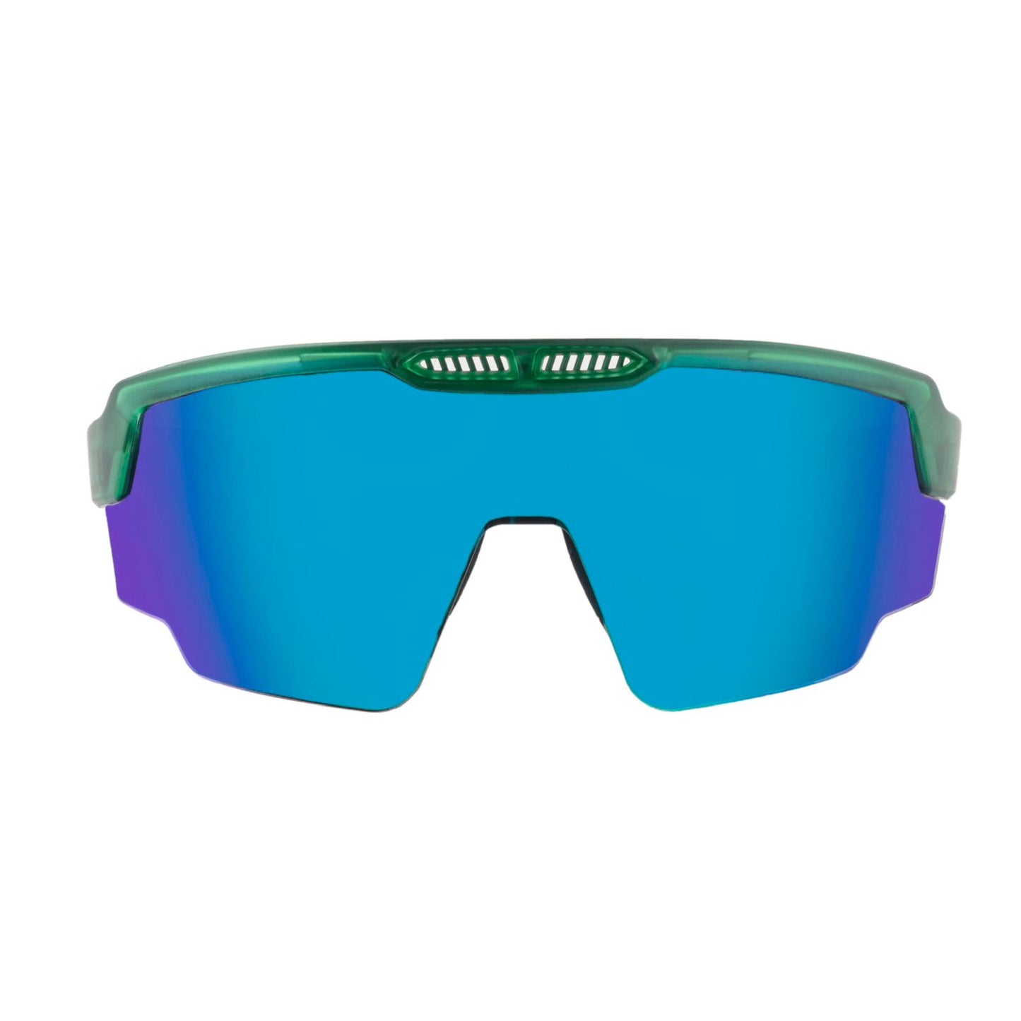 RAPTOR TRANSLUCENT GREEN FRAME ICE BLUE REVO LENS