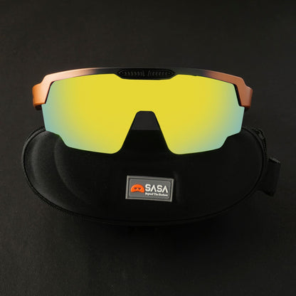 RAPTOR MATTE COPPER/BLACK FRAME YELLOW REVO LENS