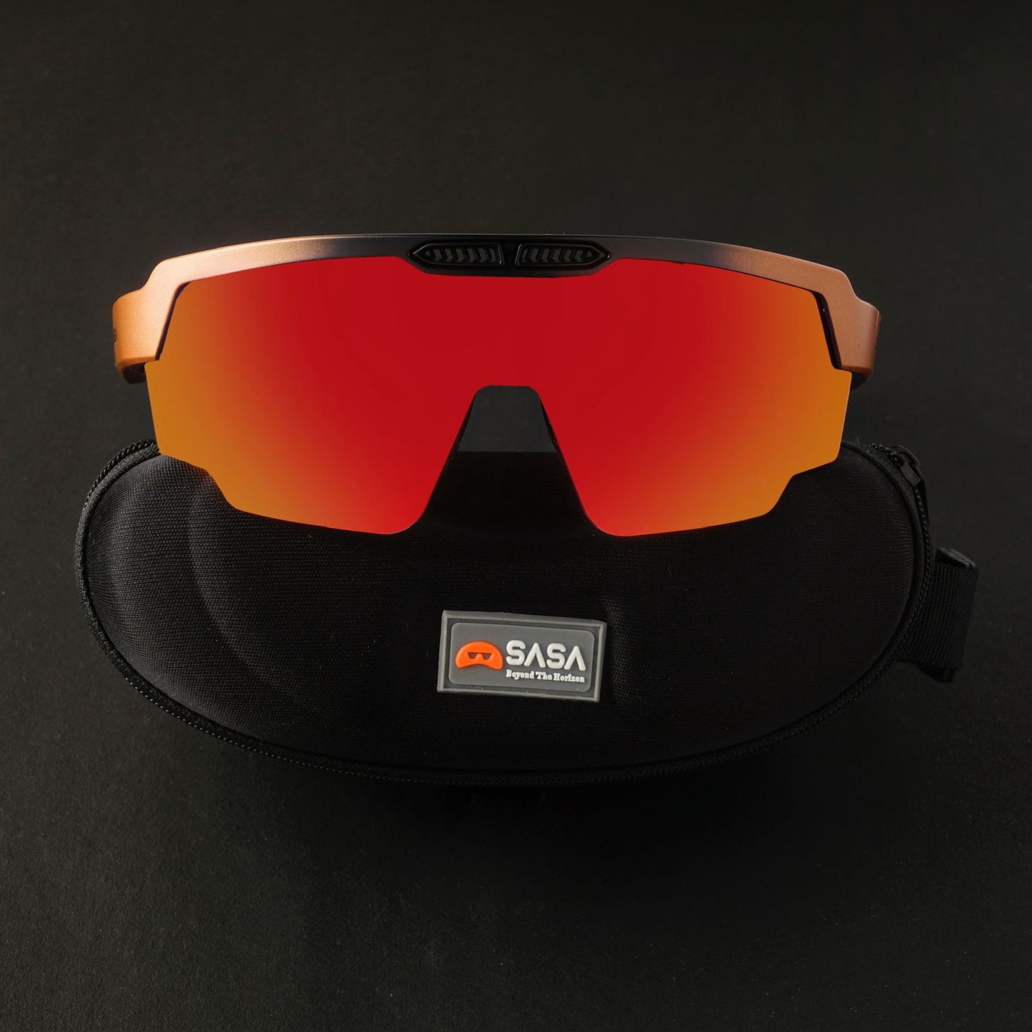 RAPTOR MATTE COPPER/BLACK FRAME RED REVO LENS