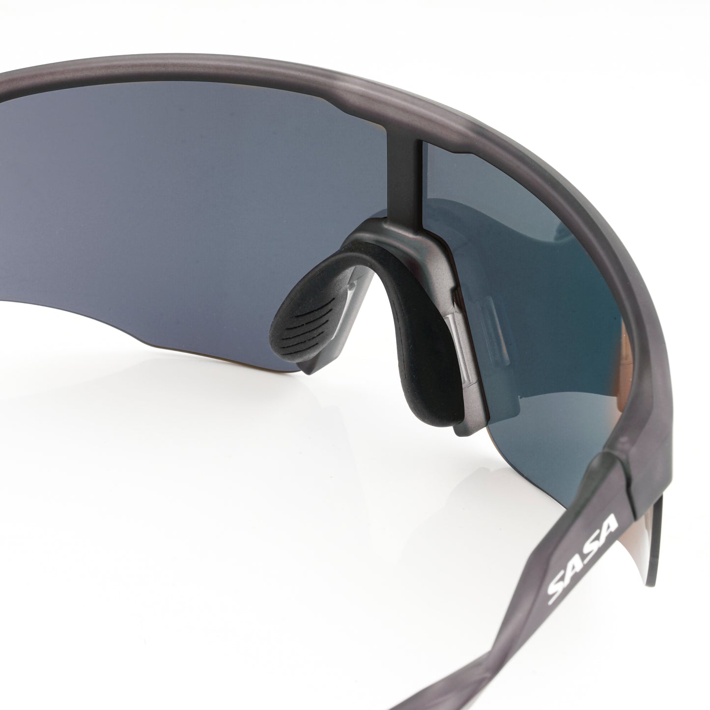 SASA VIPER TRANSLUCENT GREY FRAME LENS PC SMOKE ICE BLUE REVO SPORTS SUNGLASSES FOR CRICKET I CYCLING I MARATHON