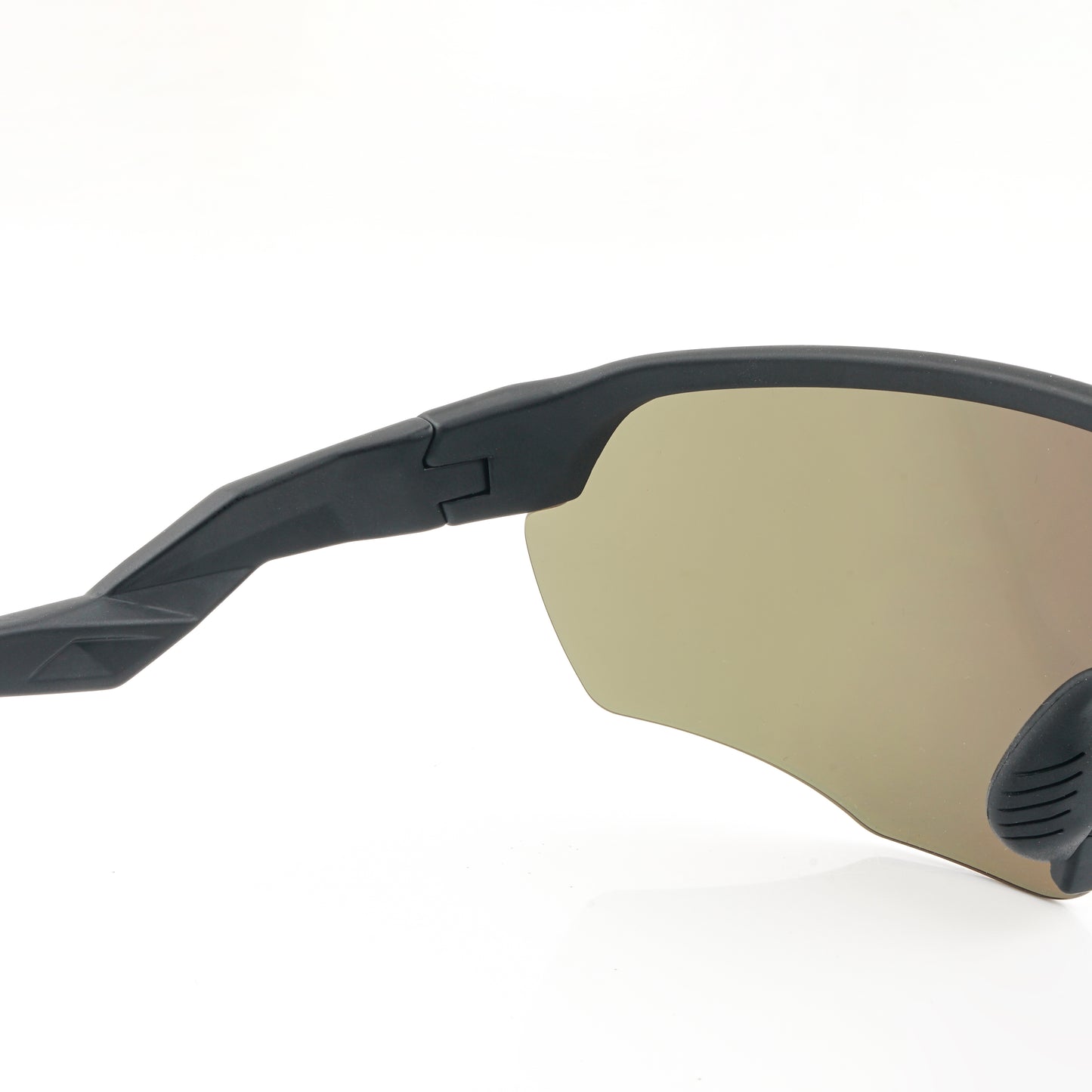 SASA VIPER MATTE BLACK FRAME LENS PC SMOKE GOLD REVO SPORTS SUNGLASSES FOR CRICKET I CYCLING I MARATHON