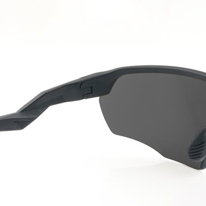 SASA VIPER MATTE BLACK FRAME LENS PC SMOKE (BLACK) SPORTS SUNGLASSES FOR CRICKETI CYCLING I MARATHON