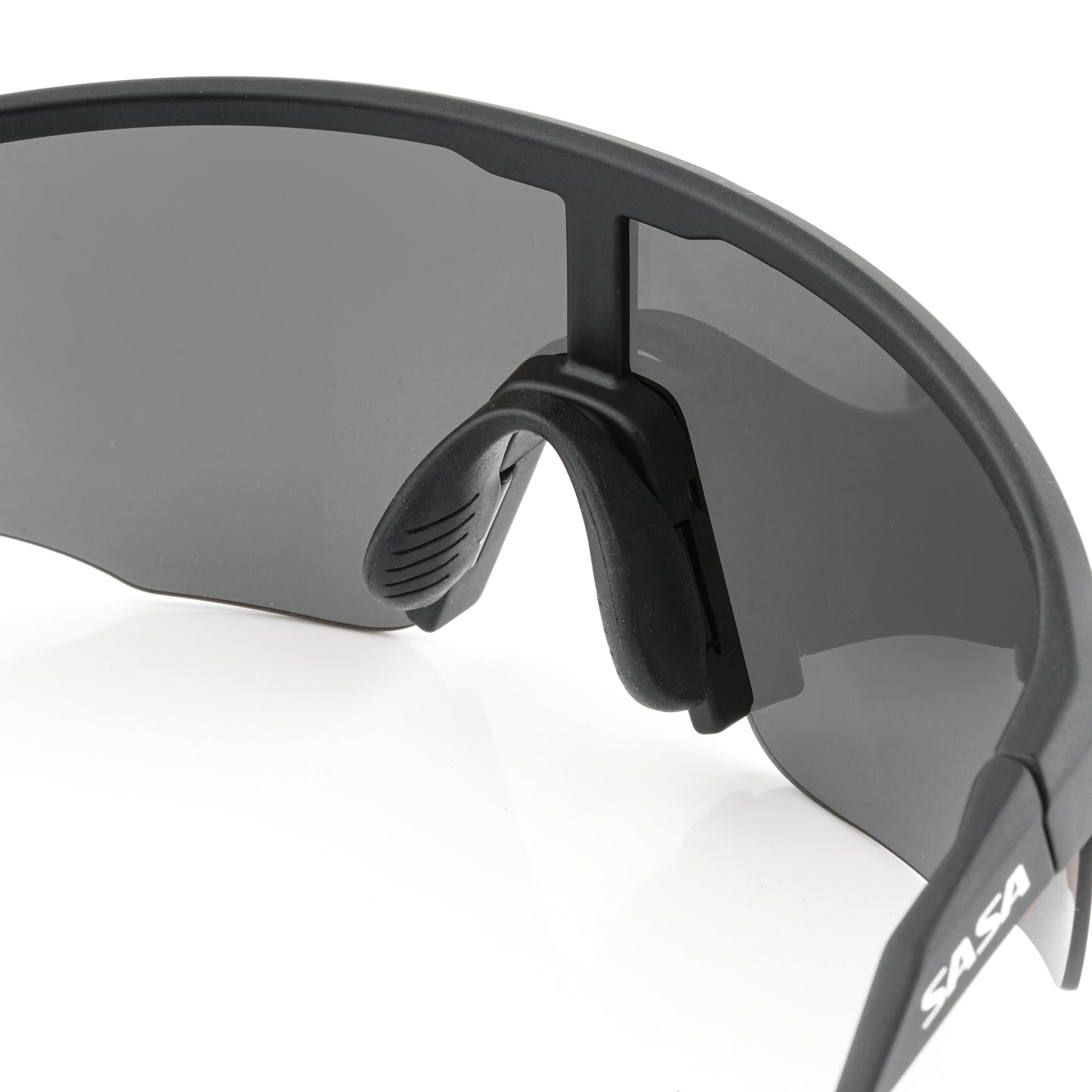 SASA VIPER MATTE BLACK FRAME LENS PC SMOKE (BLACK) SPORTS SUNGLASSES FOR CRICKETI CYCLING I MARATHON