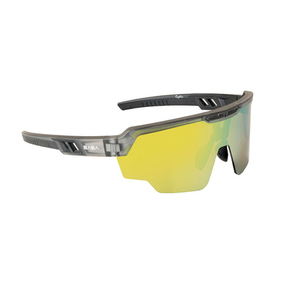 RAPTOR TRANSLUSCENT GREY FRAME YELLOW REVO LENS