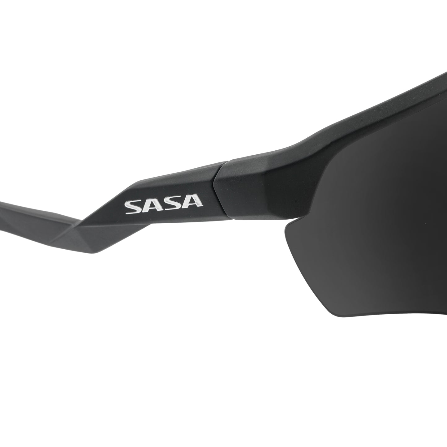 SASA VIPER MATTE BLACK FRAME LENS PC SMOKE (BLACK) SPORTS SUNGLASSES FOR CRICKETI CYCLING I MARATHON