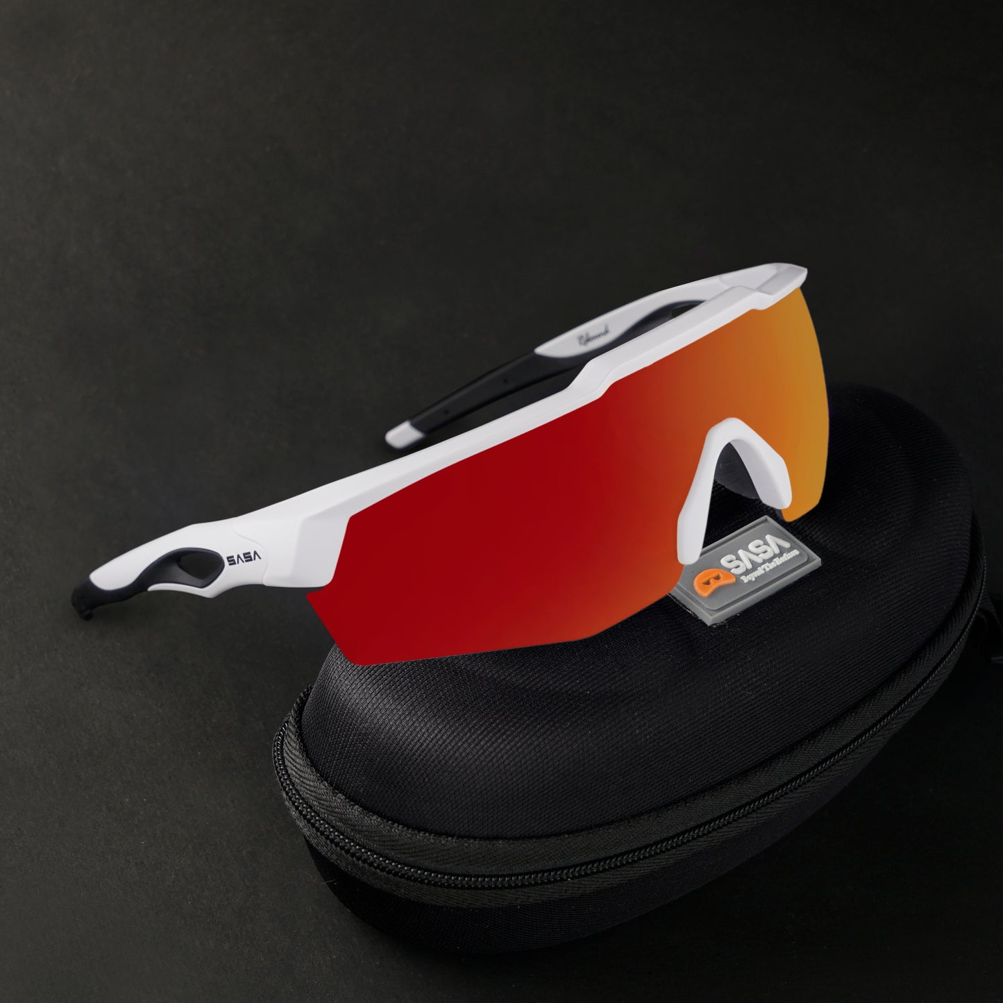 REBOUND FRAME MATTE WHITE LENS RED