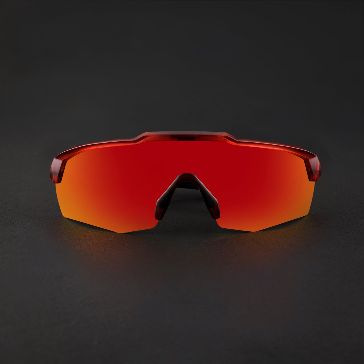 REBOUND FRAME TRANSLUCENT RED LENS RED