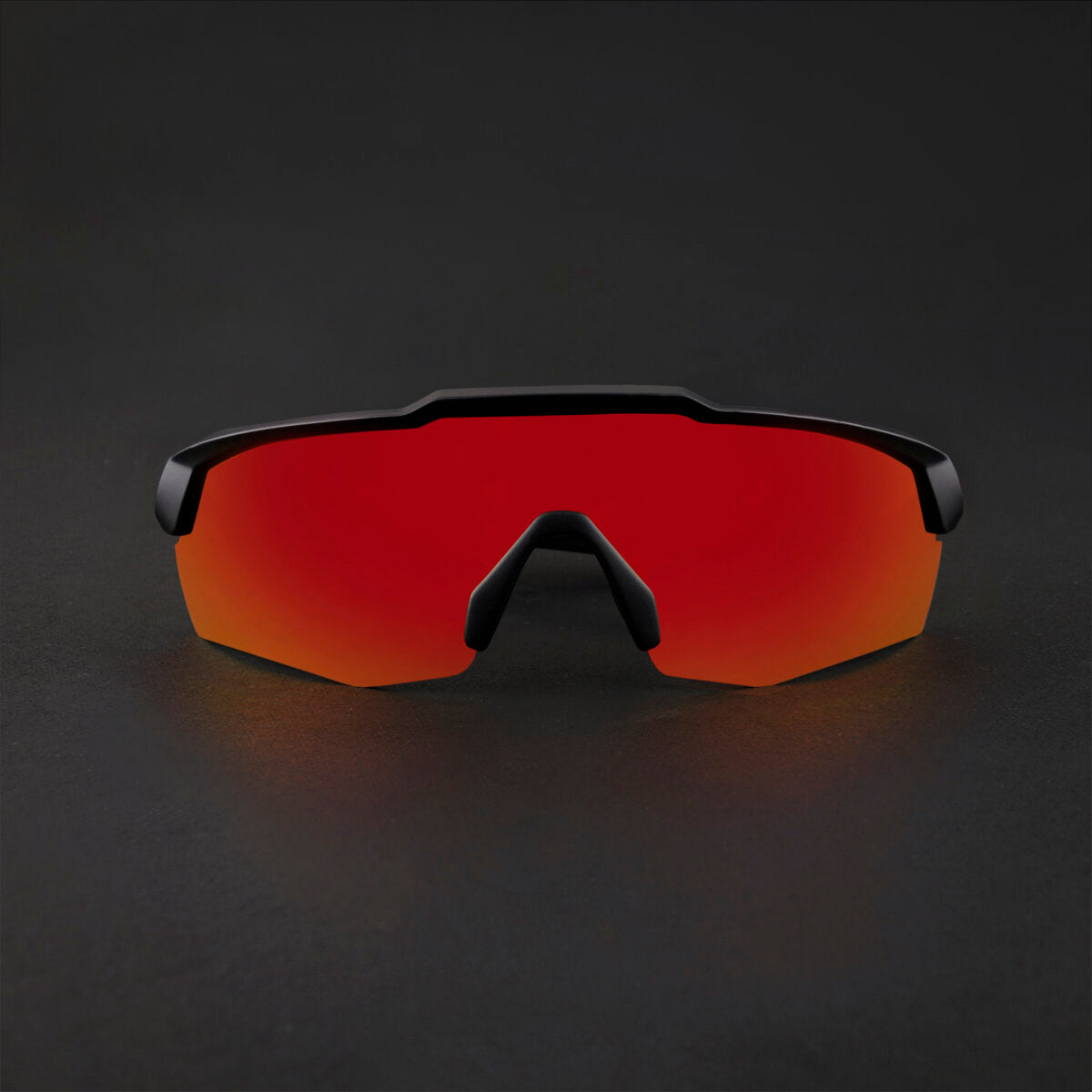 REBOUND FRAME MATTE BLACK LENS RED