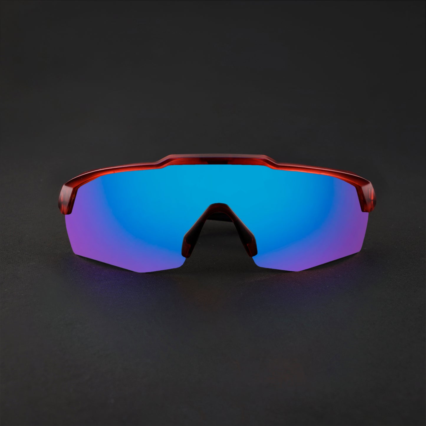 REBOUND FRAME TRANSLUCENT RED LENS ICE BLUE