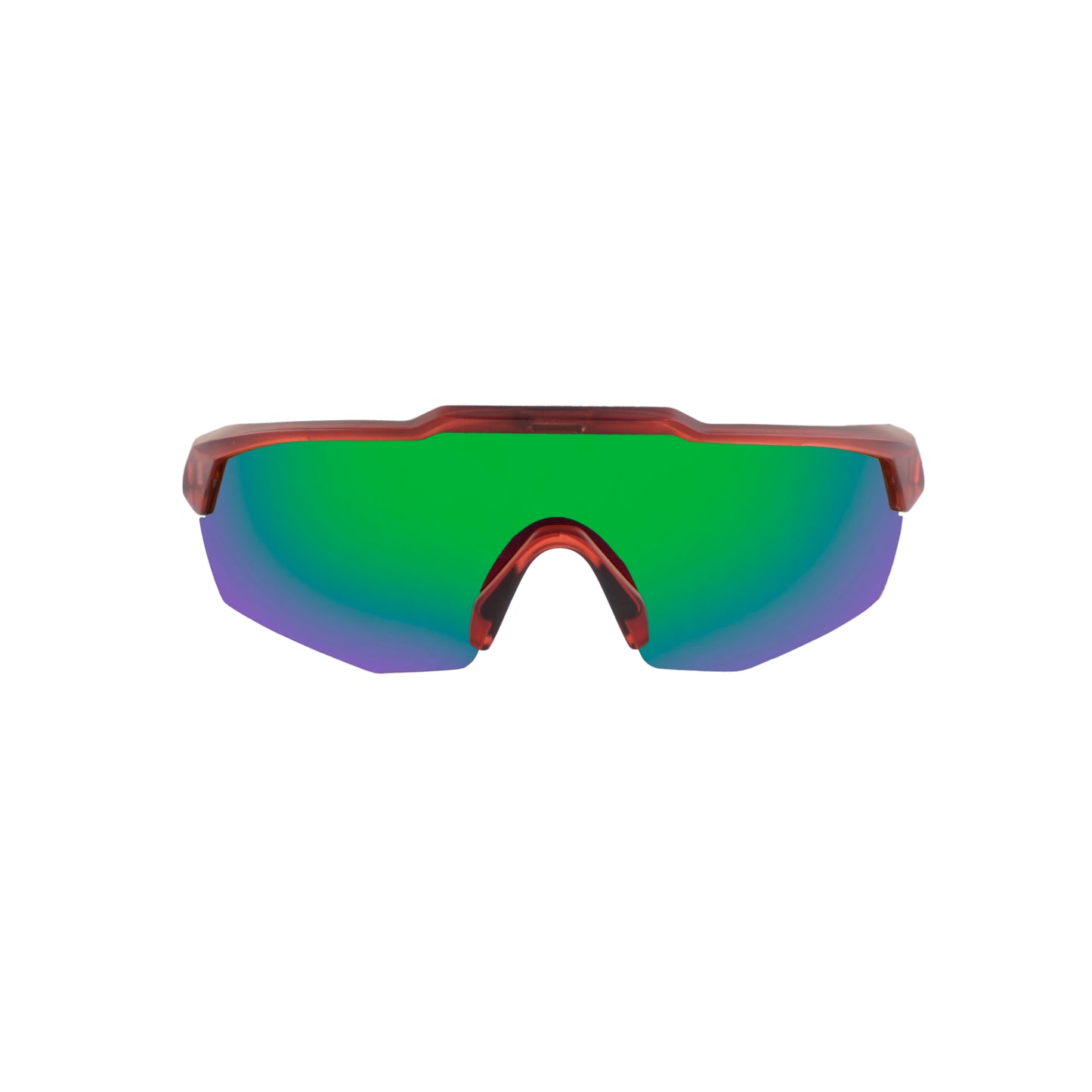 REBOUND FRAME TRANSLUCENT RED LENS GREEN