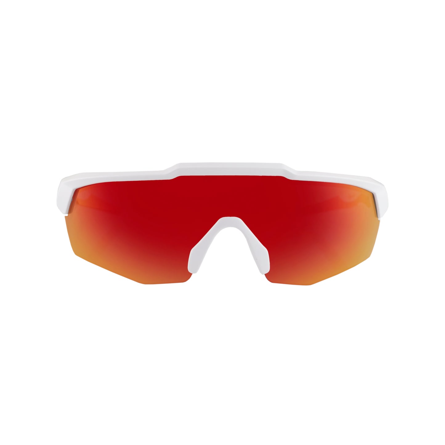 REBOUND FRAME MATTE WHITE LENS RED