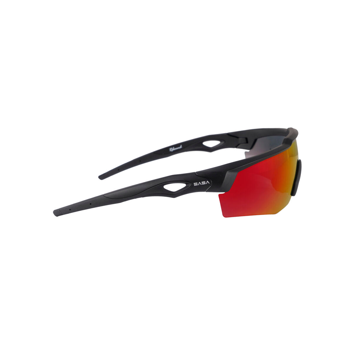 REBOUND FRAME MATTE BLACK LENS RED