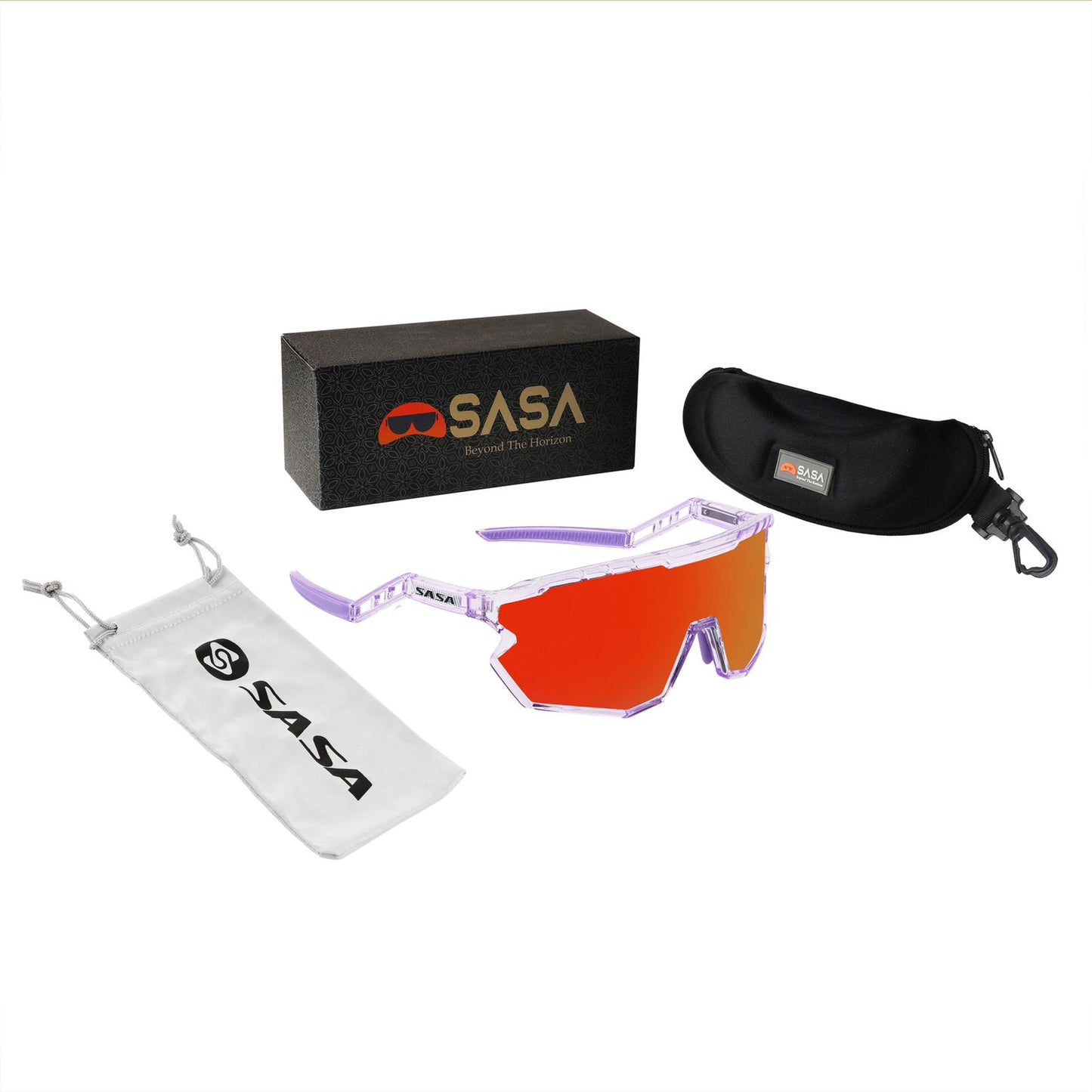 SASA Z Series Prismatic Purple Frame with Red Revo Lens