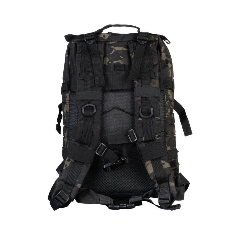 45L black camo Assault Military Tactical BackPack