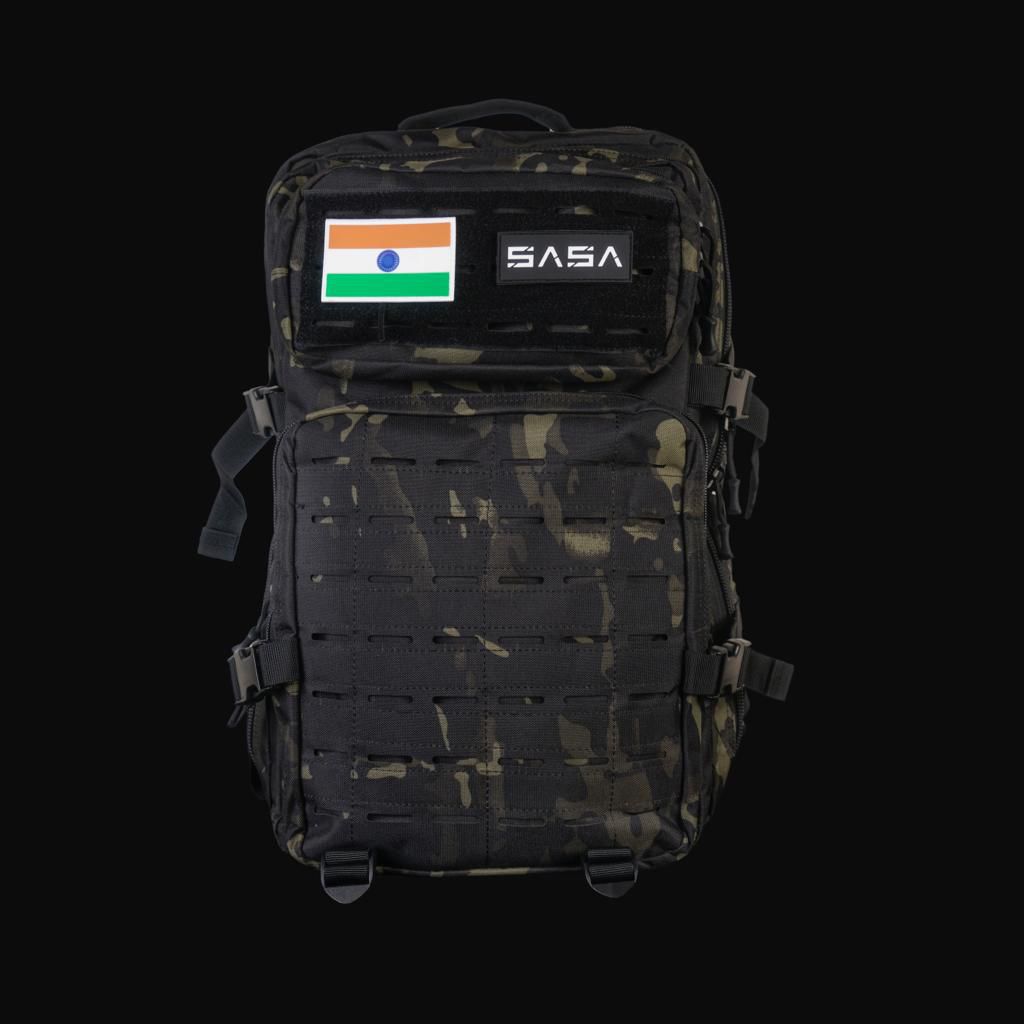 45 Ltrs Tactical Backpack | Black Camo Color 45 Ltrs Tactical Backpack | Black Camo Color