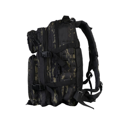 45L black camo Assault Military Tactical BackPack