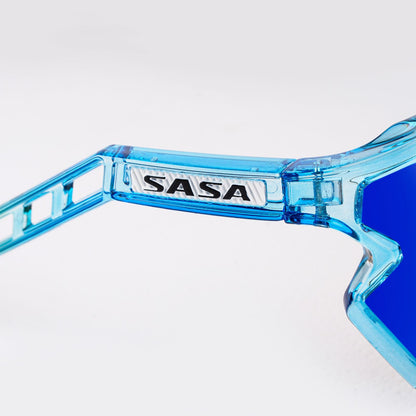 SASA Z SERIES PRISMATIC BLUE/ORANGE FRAME WITH BLUE REVO LENS