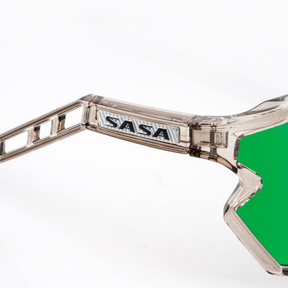 SASA Z SERIES PRISMATIC GREY FRAME WITH GREEN REVO LENS