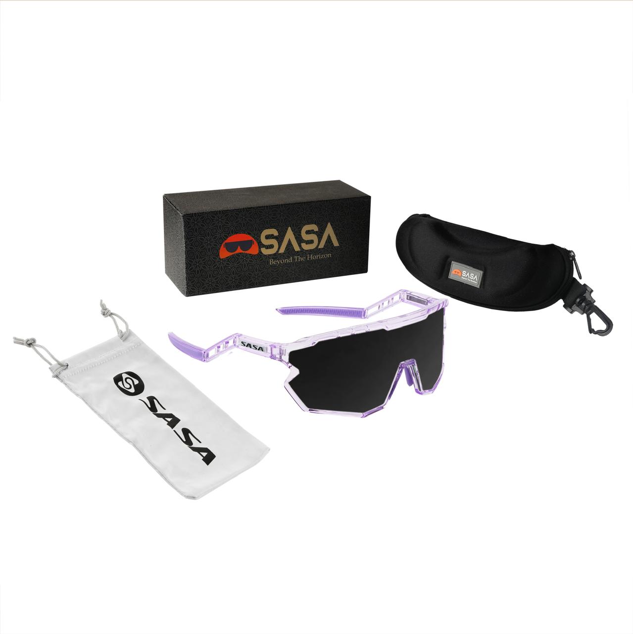 SASA Z SERIES PRISMATIC Purple FRAME WITH Smoke (Black) LENS