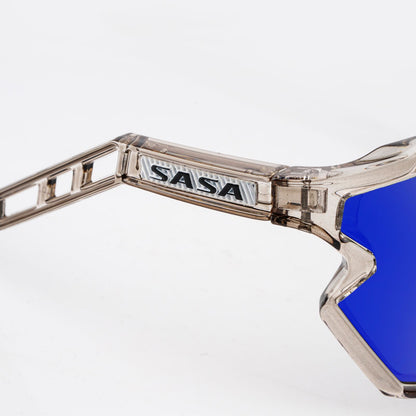 SASA Z SERIES PRISMATIC GREY FRAME WITH BLUE REVO LENS