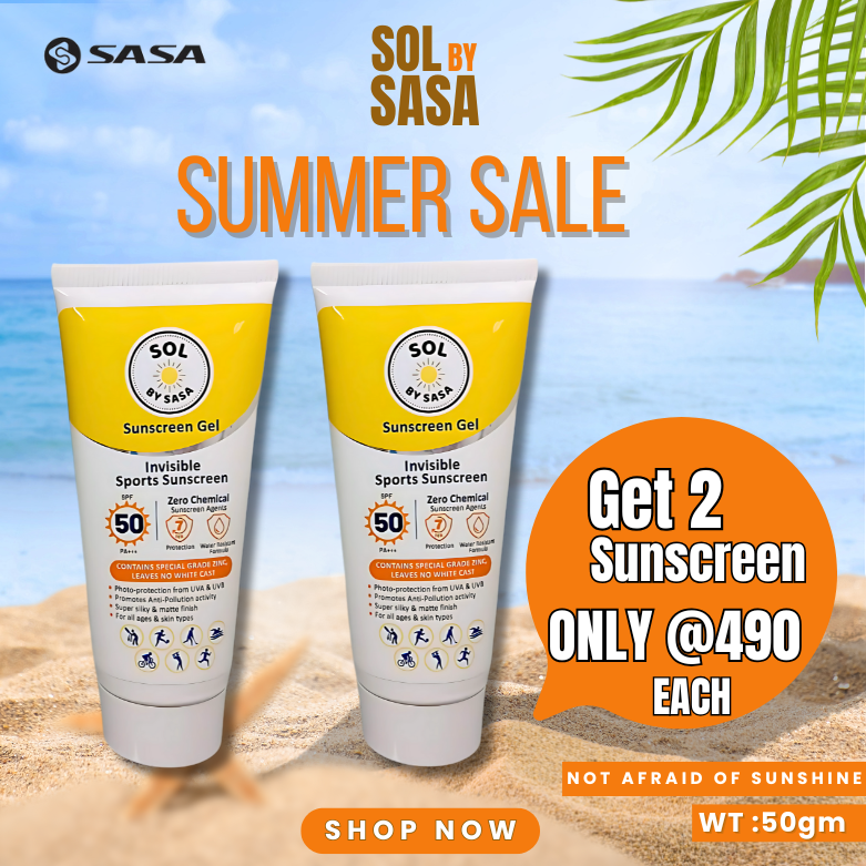 SOL by SASA: Premium Invisible Sports Sunscreen