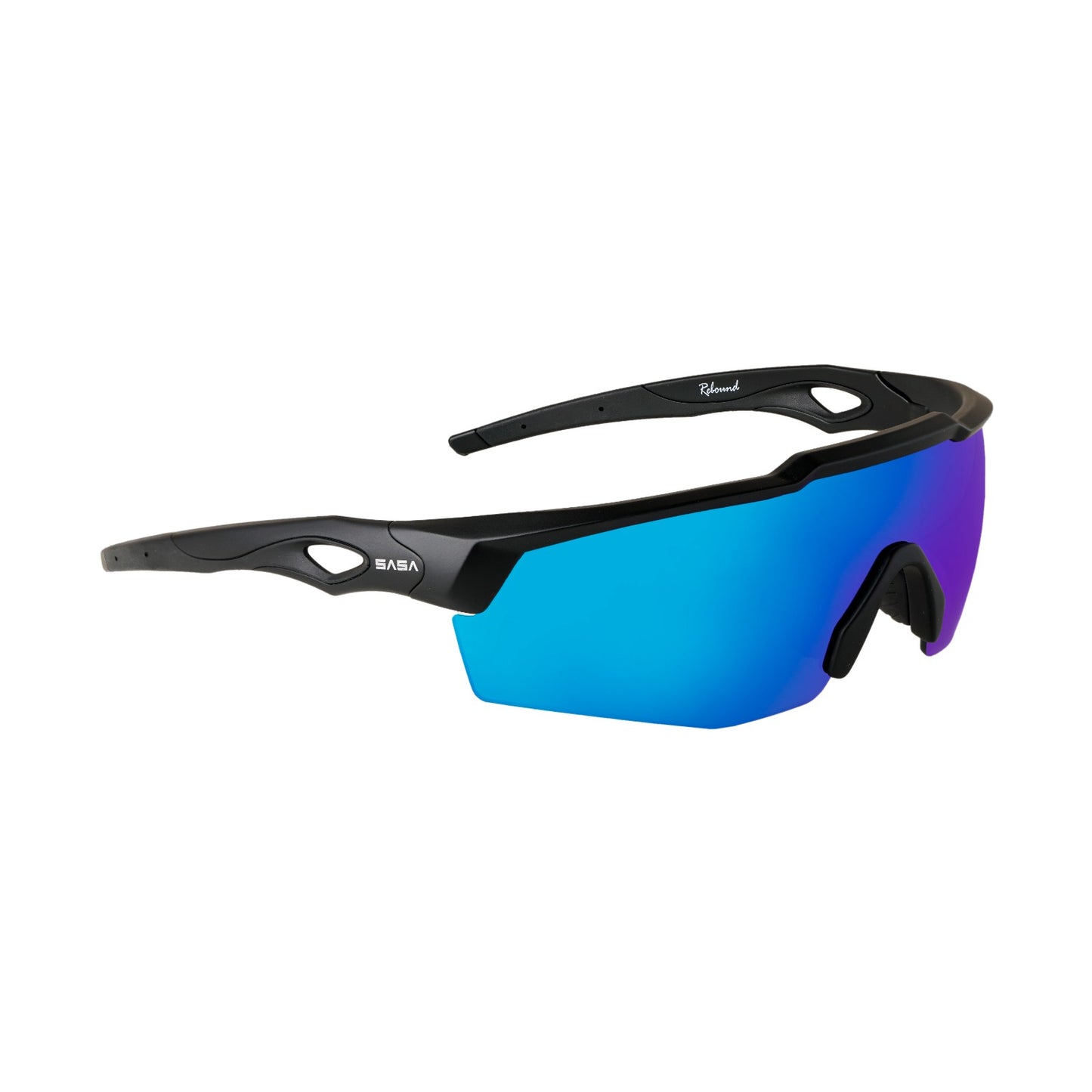 REBOUND FRAME MATTE BLACK LENS ICE BLUE