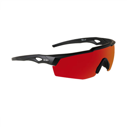 REBOUND FRAME MATTE BLACK LENS RED