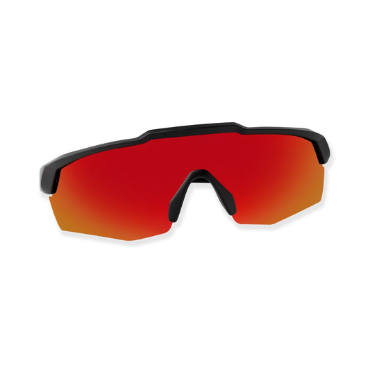 REBOUND FRAME MATTE BLACK LENS RED