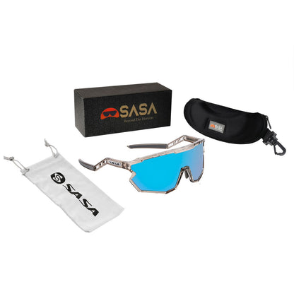 SASA Z Series Prismatic Grey Frame with Ice Blue Revo Lens