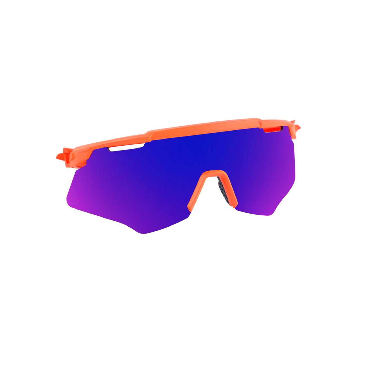 SASA M SERIES MATTE ORANGE FRAME WITH BLUE REVO LENS