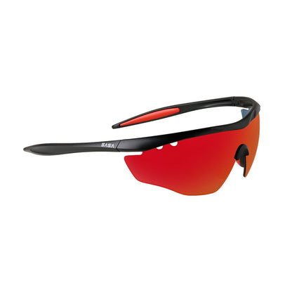 MATTE BLACK FRAME WITH RED REVO LENS HAWKEYE