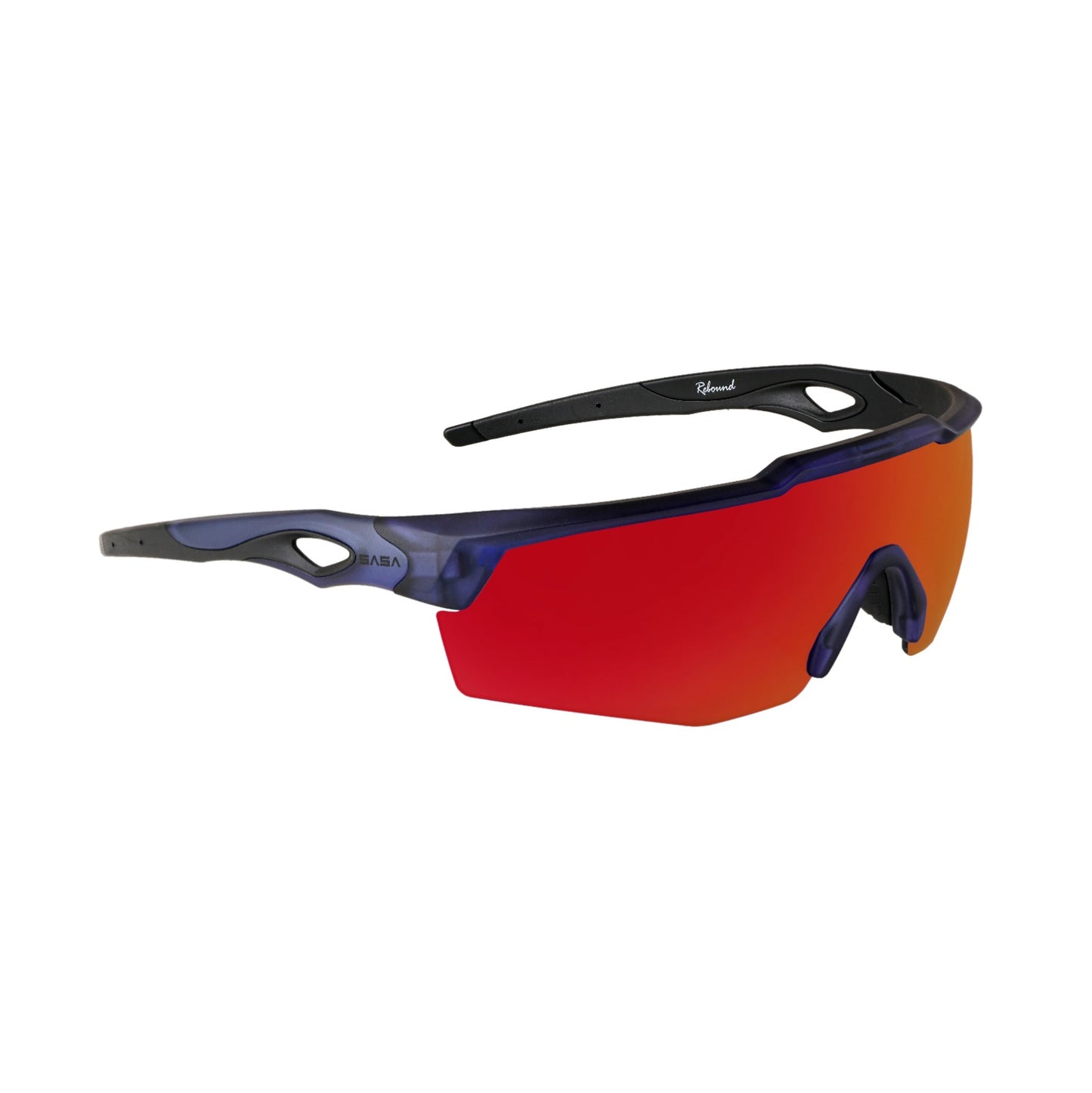 REBOUND FRAME TRANSLUCENT BLUE LENS RED