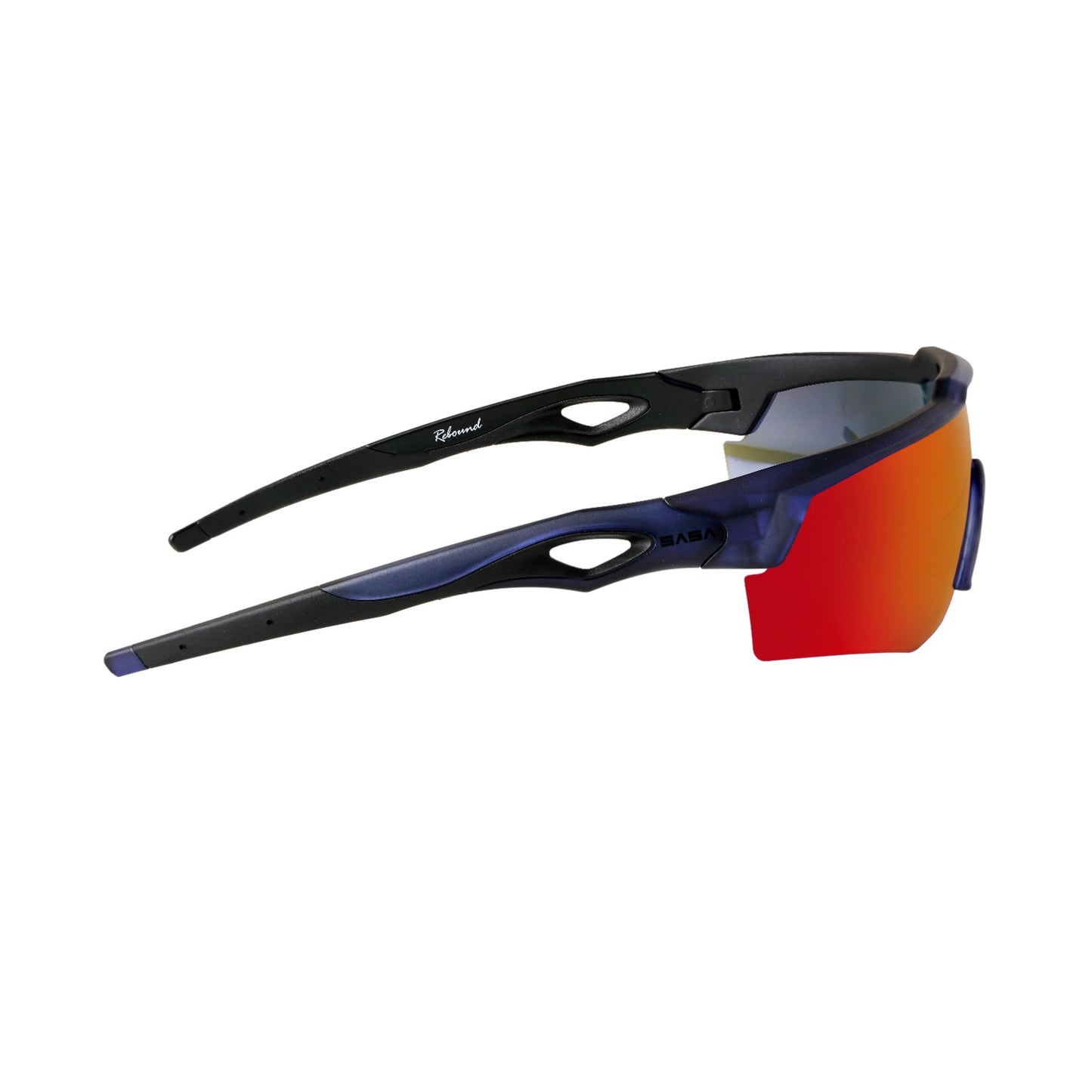 REBOUND FRAME TRANSLUCENT BLUE LENS RED