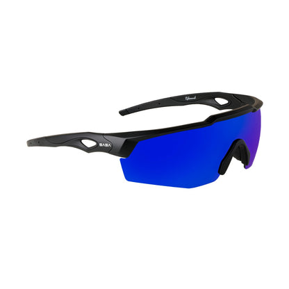 REBOUND FRAME MATTE BLACK LENS BLUE