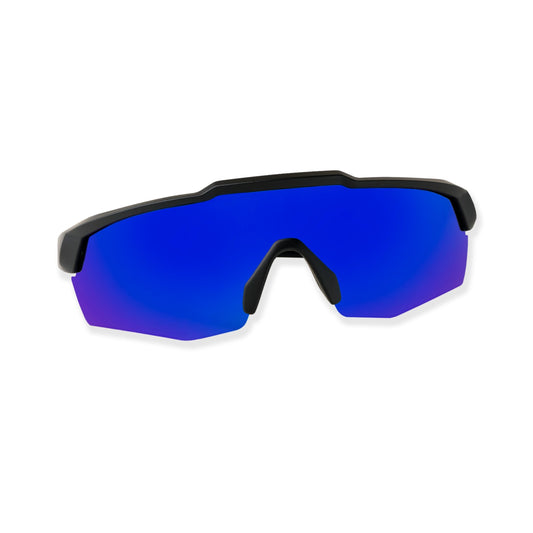 REBOUND FRAME MATTE BLACK LENS BLUE