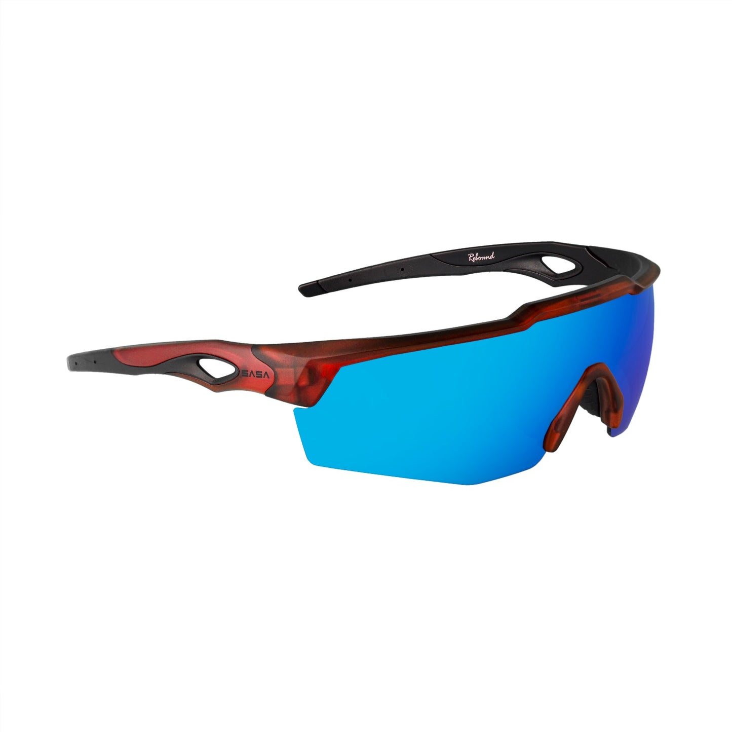 REBOUND FRAME TRANSLUCENT RED LENS ICE BLUE