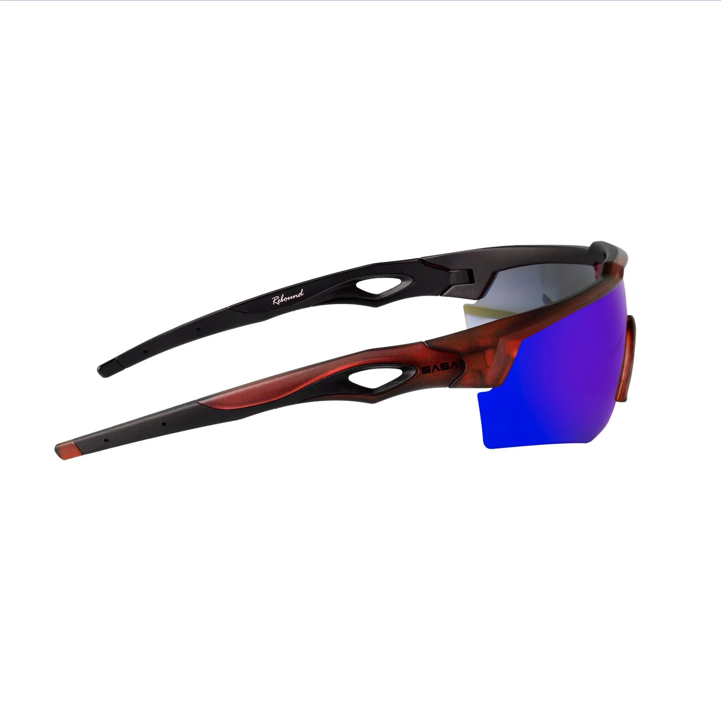 REBOUND FRAME TRANSLUCENT RED LENS BLUE Lens