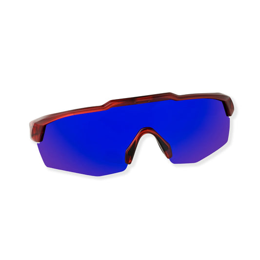 REBOUND FRAME TRANSLUCENT RED LENS BLUE Lens