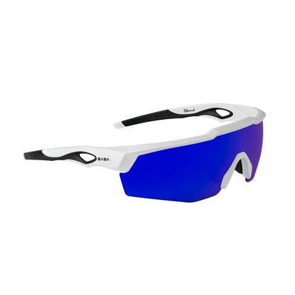 REBOUND FRAME MATTE WHITE LENS BLUE