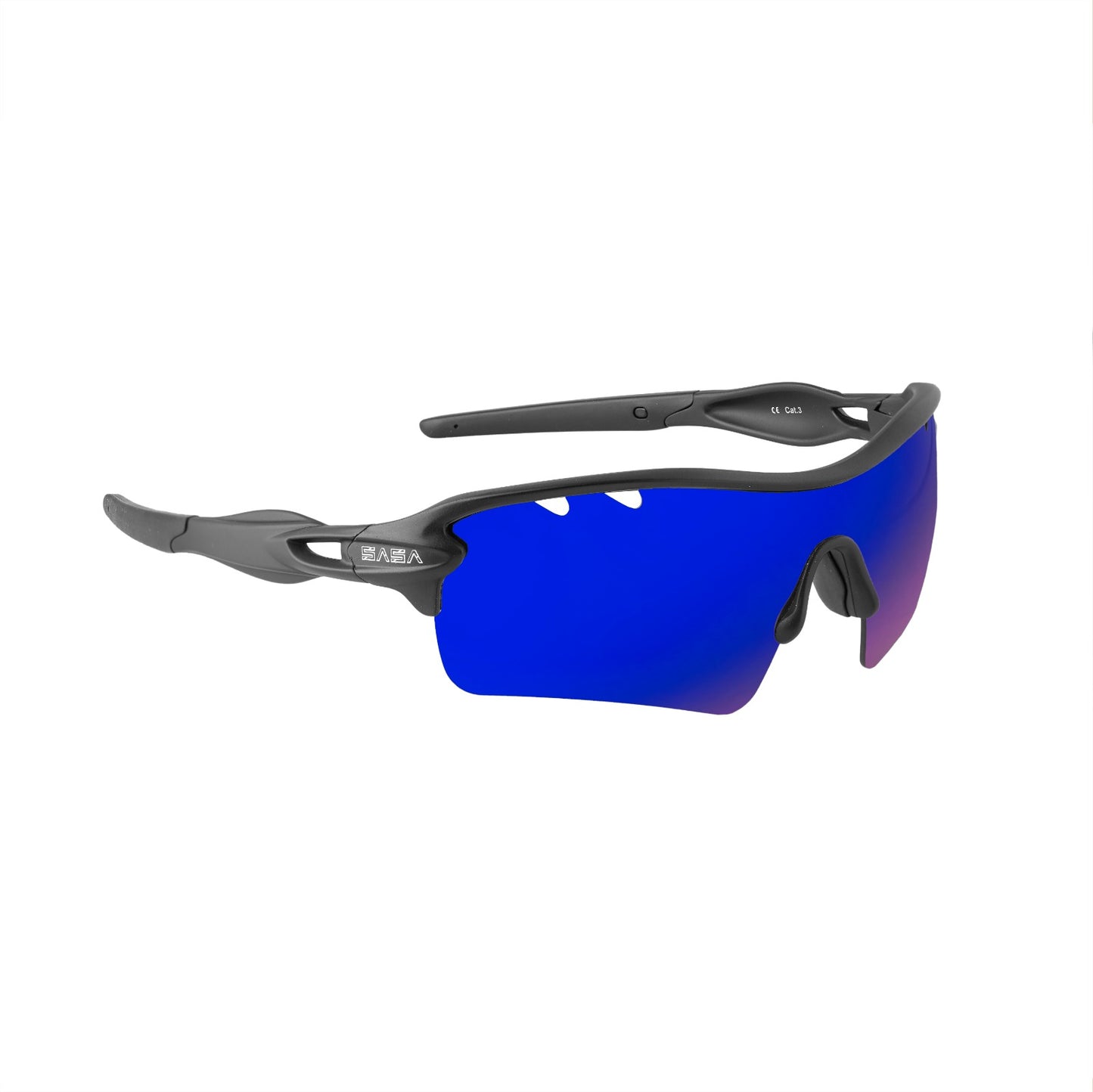 DISCOVERY-MENS BLACK FRAME BLUE LENS