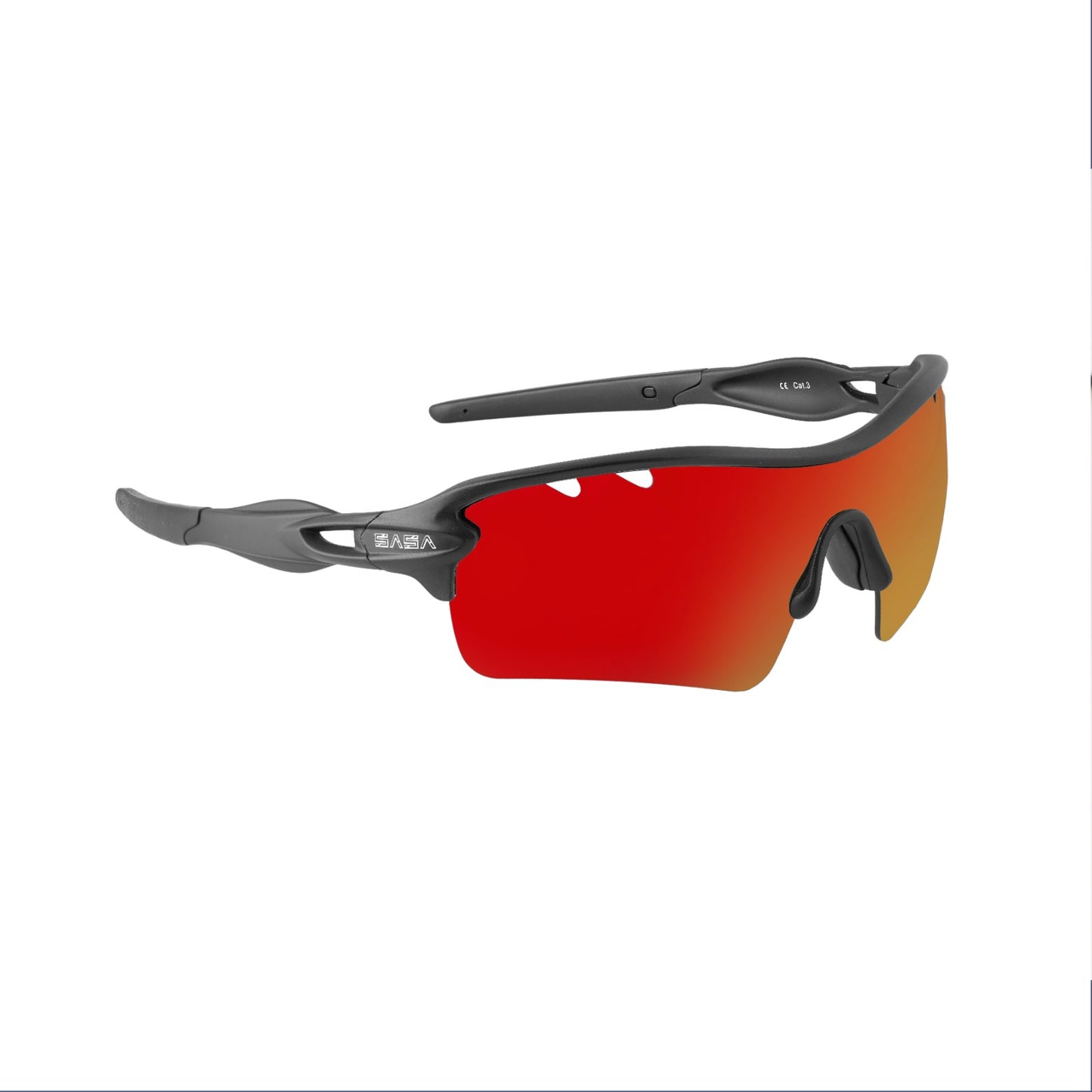 DISCOVERY-MENS BLACK FRAME RED LENS