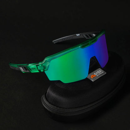 RAPTOR TRANSLUCENT GREEN FRAME GREEN REVO LENS