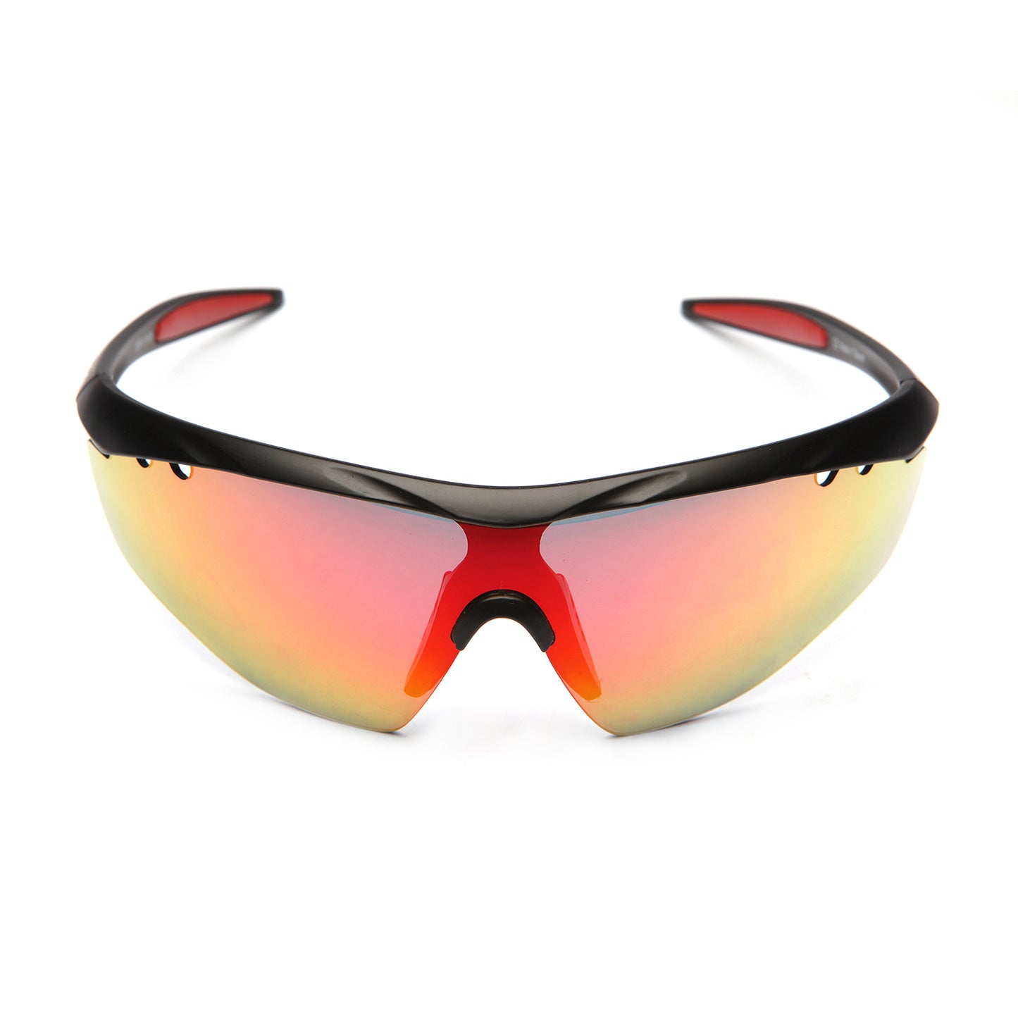 MATTE BLACK FRAME WITH RED REVO LENS HAWKEYE