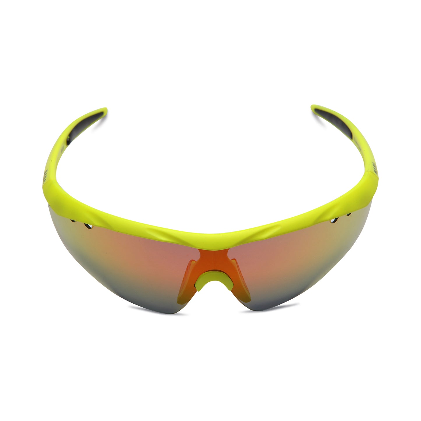 NEON YELLOW FRAME RED REVO LENS HAWKEYE