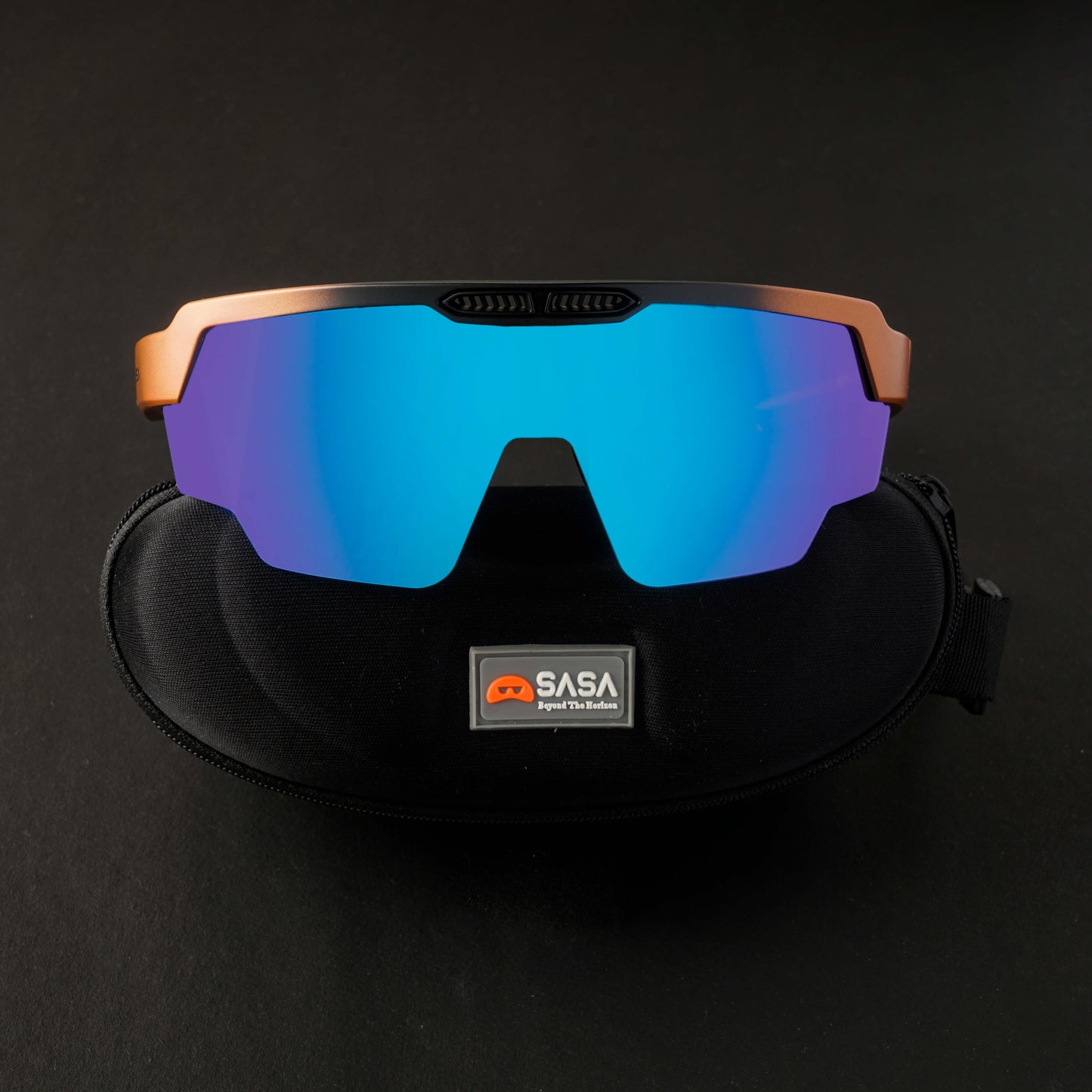 RAPTOR MATTE COPPER/BLACK FRAME ICE BLUE REVO LENS