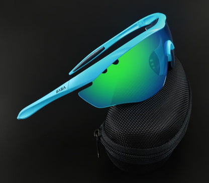 HAWKEYE MATTE TURQUISE BLUE FRAME GREEN LENS