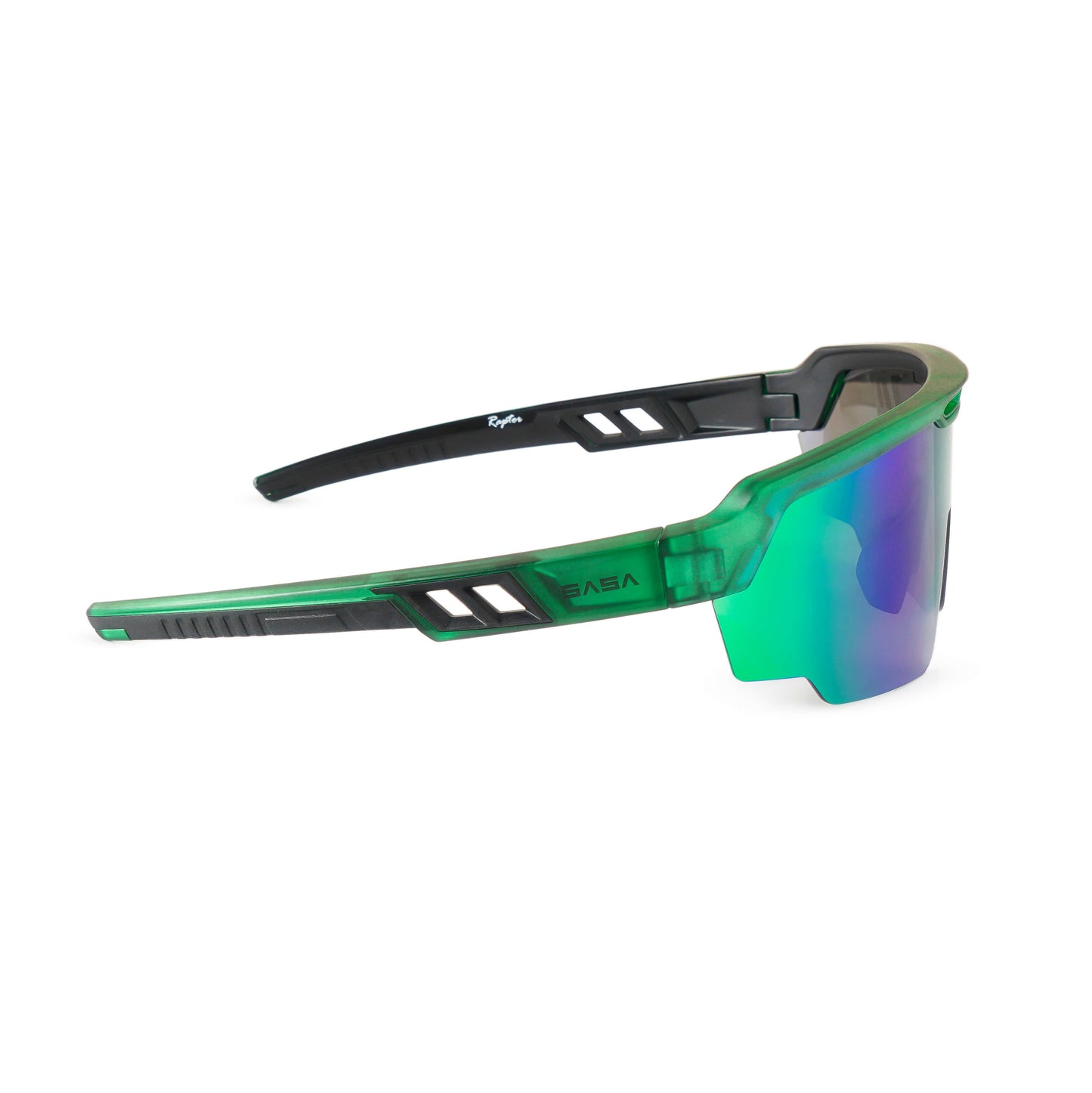 RAPTOR TRANSLUCENT GREEN FRAME GREEN REVO LENS