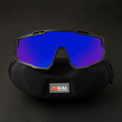 SASA MERCURY BLACK FRAME WITH BLUE REVO